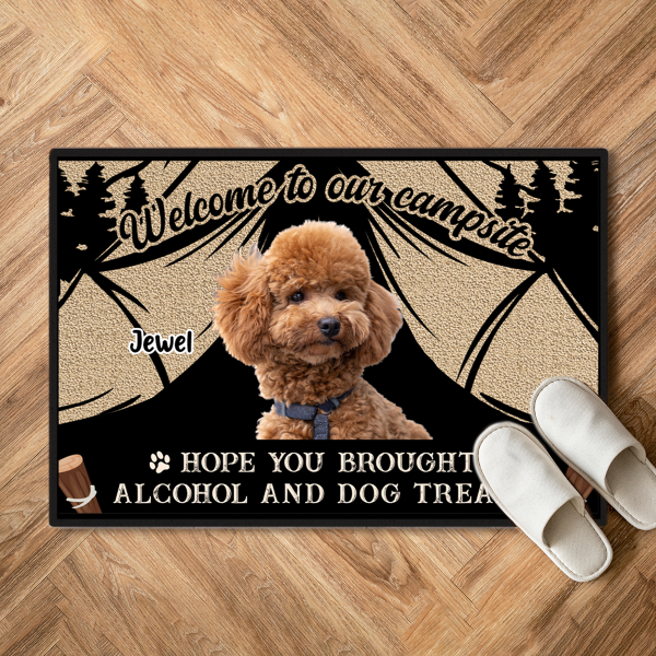 Custom Photo Hope You Brought Alcohol - Personalized Doormat Online - Image 2
