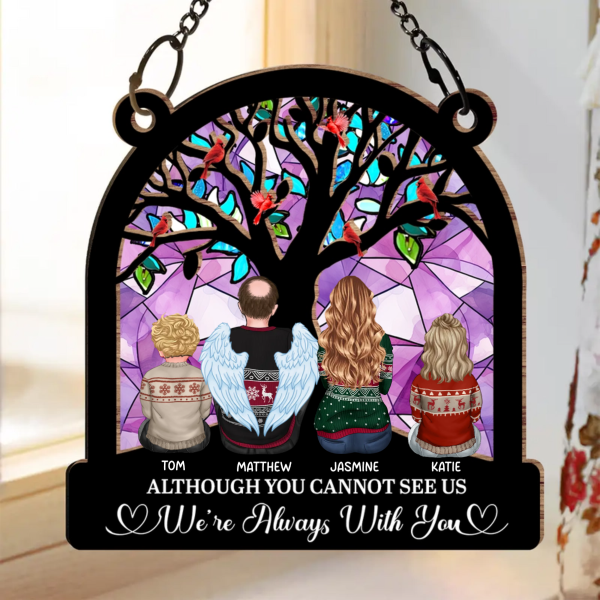 Although You Cannot See Me - Personalized Window Hanging Suncatcher Ornament For Cheap - Image 2
