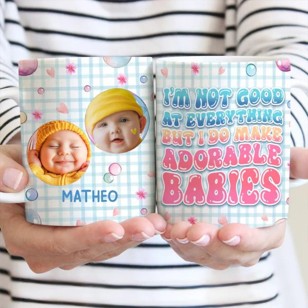 Mother - Custom Photo Not Perfect At Everything - Personalized Mug For Discount - Image 4