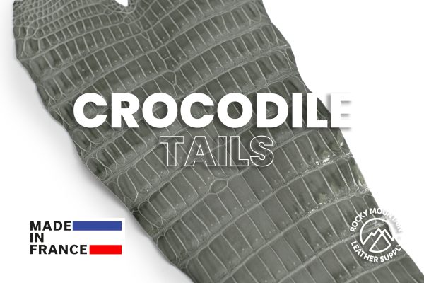 Porosus Crocodile Tails - Luxury Skins (Glazed Pearl Gray) 40% OFF! Sale