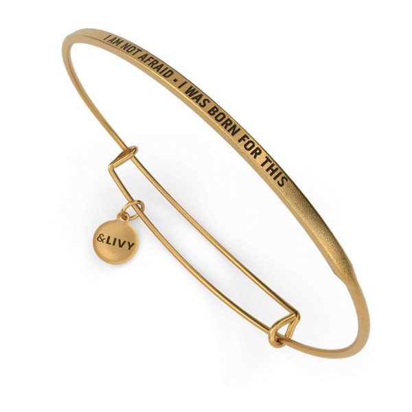 &Livy : Posy Wire Bracelet - I Am Not Afraid I Was Born For This Sale - Image 3